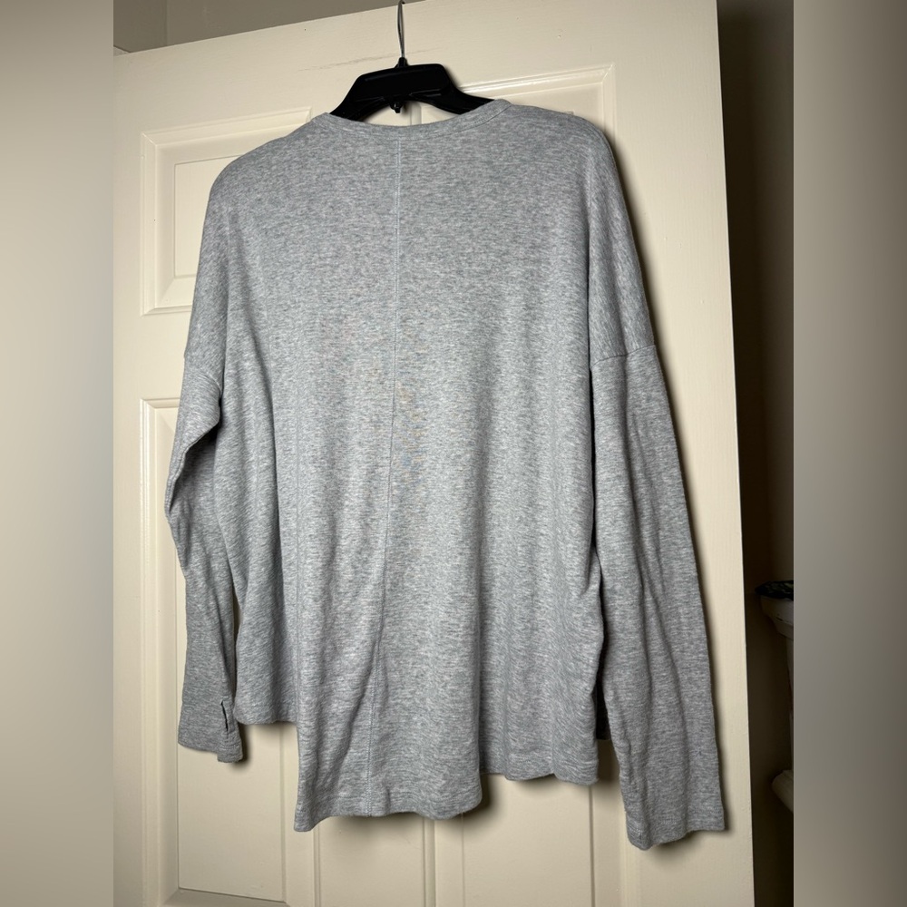 Aerie Real Soft Gray Basic Top - image 2